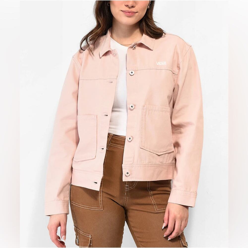 Vans Women’s Book It Pink Canvas Jacket
